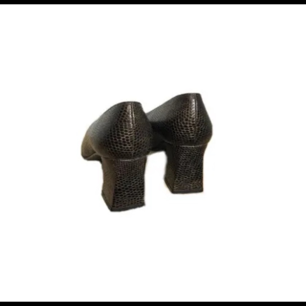 Stuart Weitzman Brown Python Embossed Snakeskin P… - image 6